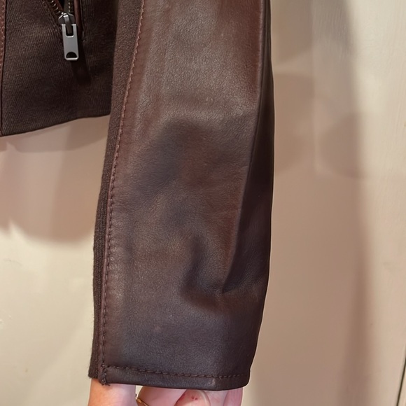 Andrew Marc Women's Asymmetrical Leather Jacket - Small - Picture 5 of 15